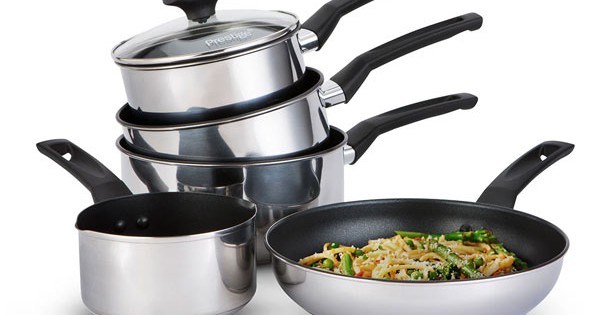 Prestige Stainless Steel 4 Piece Set With Milkpan | 76328