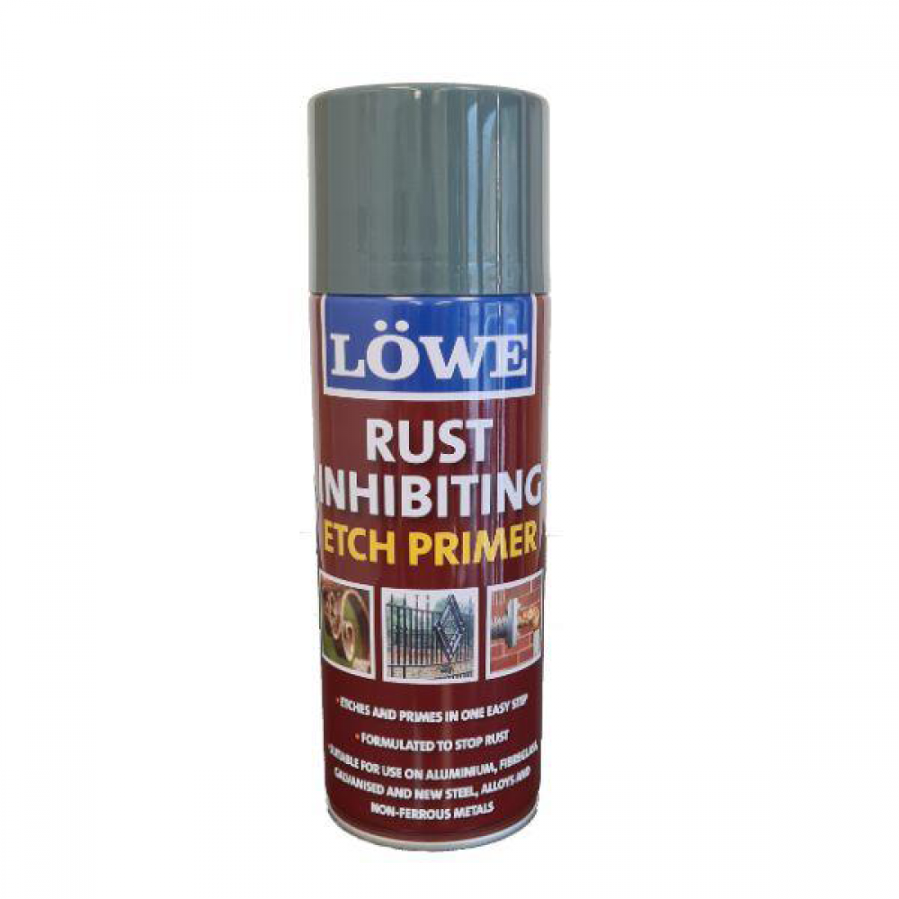 Lowe Rust Inhibiting Etch Primer Grey 400ml | LR0400GREY
