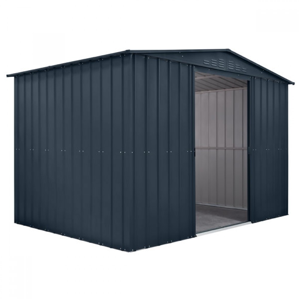 Mg107es Globel 10 X 7 Metal Shed Ant.grey