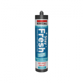 Soudal Stay Fresh Acetoxy Anti Mould Silicone White | 152987