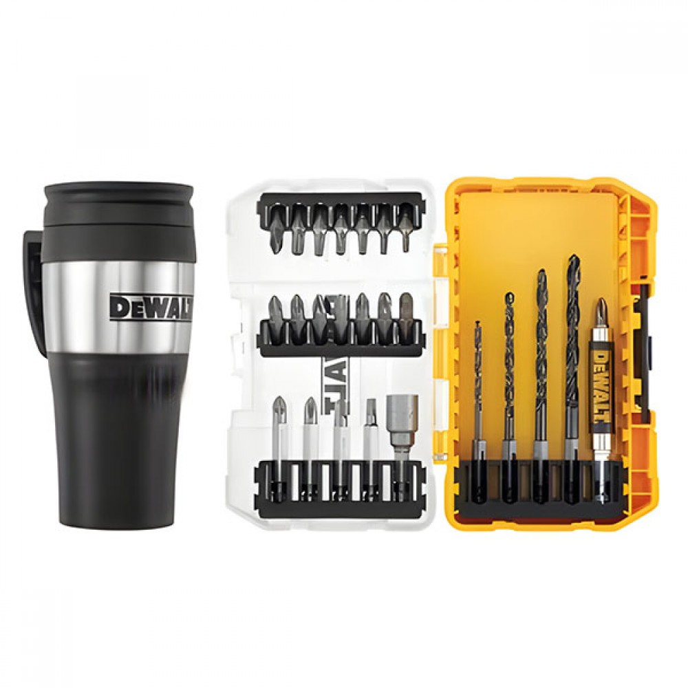 Dewalt 25pc Drill Drive Set + Mug | DEWDT70707QZ