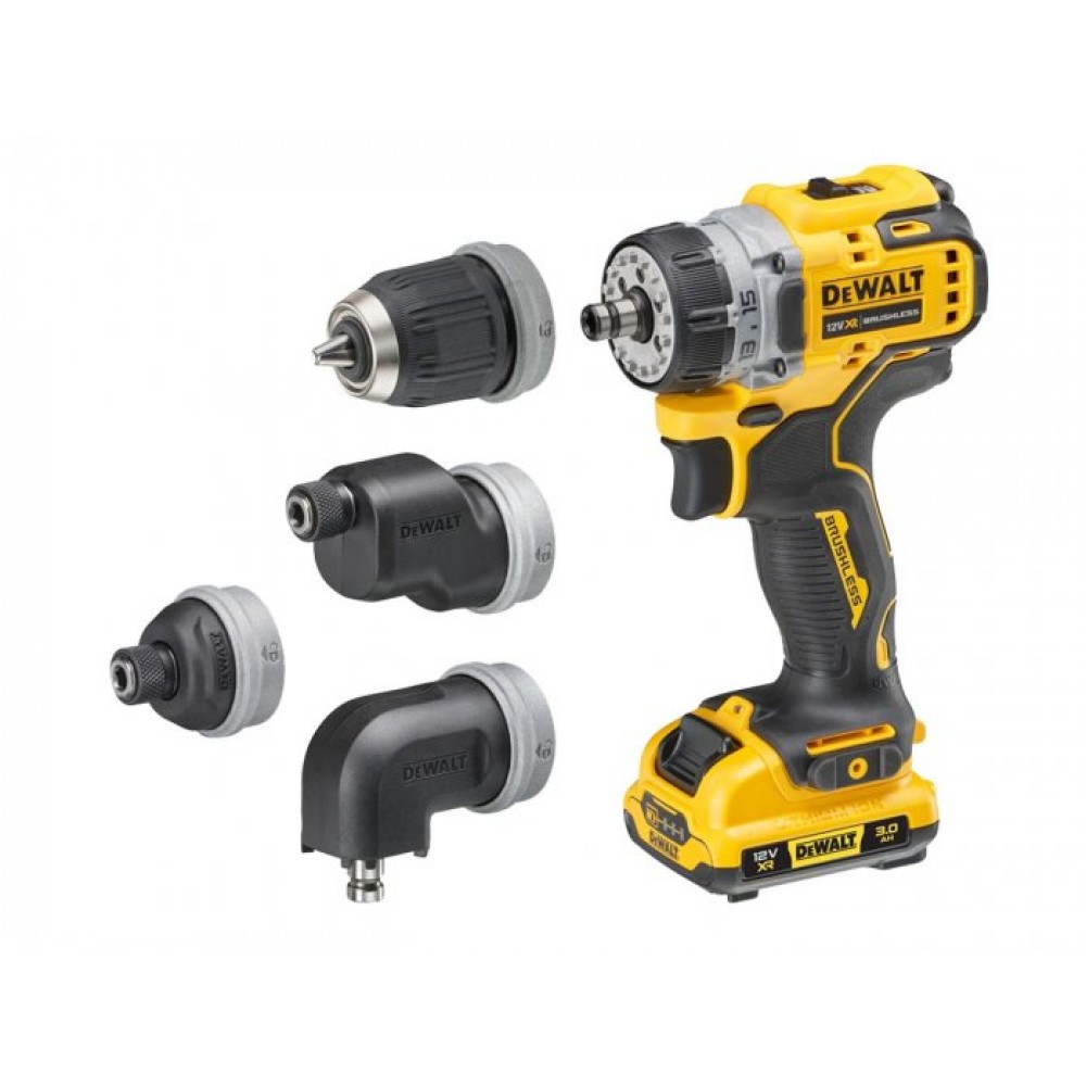 Dewalt 12v XR Multi Head Drill Driver 2 x 3AH | DCD703L2T