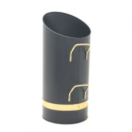 Castle Living Antique Brass Band Ellipse Coal Hod | CL407914