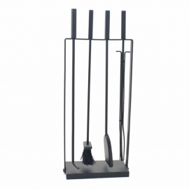 Castle Living Oblong 5 Piece Companion Set Black | CL407983