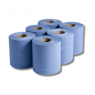 Blue Centre Feed Roll 80m Per Roll 6 pack | 74746