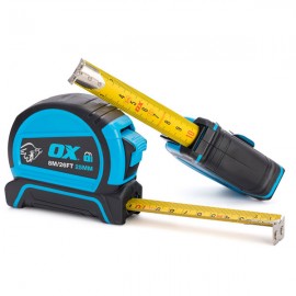 Ox Pro Double Locking Tape Measure Twin Pack | 8m | OX-P505488