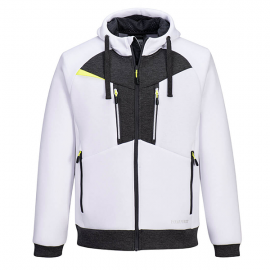 Portwest Dx4 Zipped Hoodie White Xlarge | Dx472whrxl