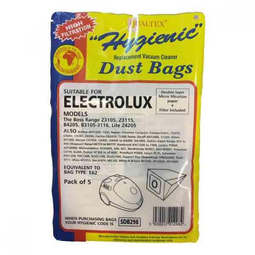 Exsparetise Hoover Bag Sdb298 (5 Pack)