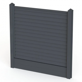 One-piece Fence Post 2450 Mm Anthracite Grey