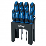 Soft Grip Blue Screwdriver Set | 9 Piece | 15960