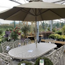 Beaumont 8 Seater Oval Aluminium Set