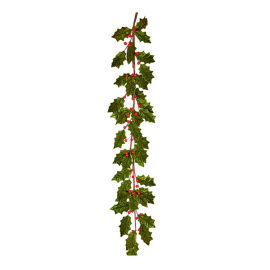 Holly Garland With Red Berries & 40 Red Leds | DF232199