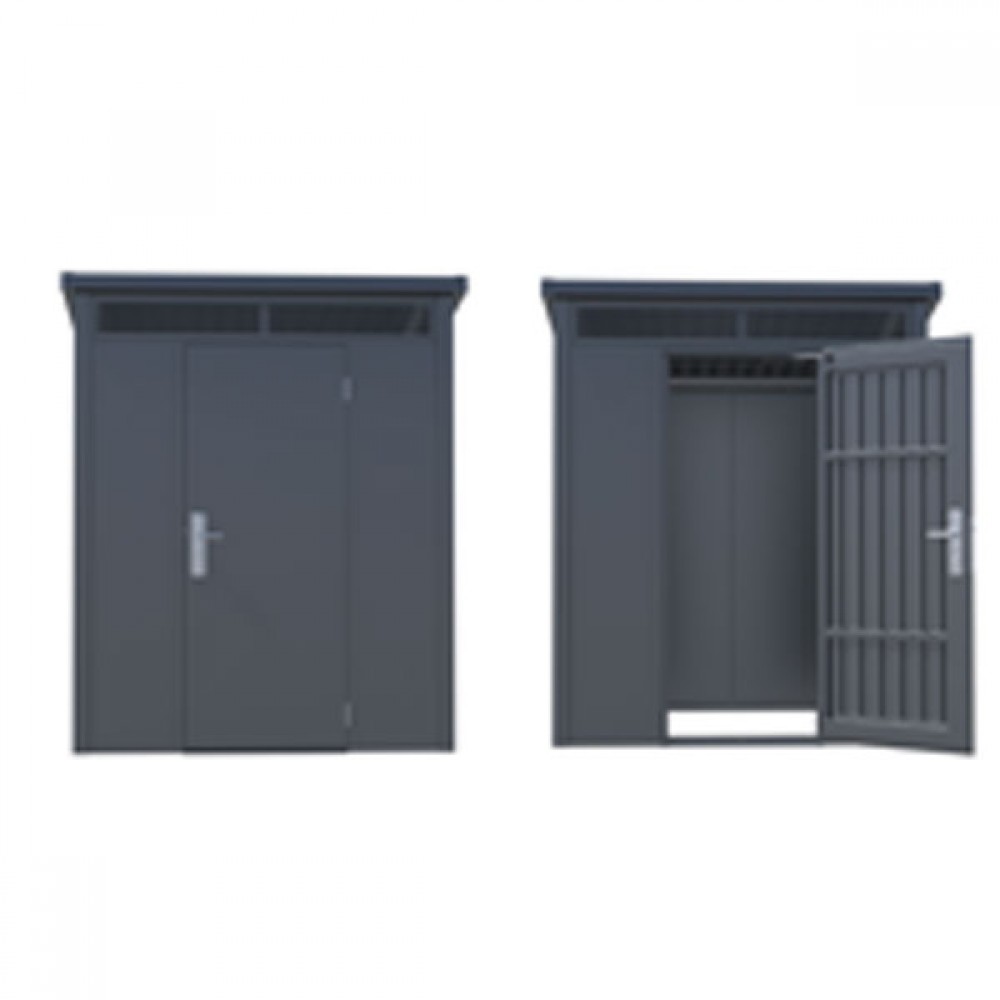 Satus Shed 6x4 Standard Steel Shed | Anthracite Grey
