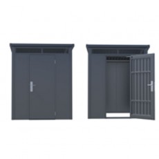 Satus Shed 6x4 Standard Steel Shed | Anthracite Grey