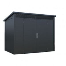 Satus Shed 9x6 Standard Steel Shed | Anthracite Grey