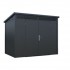 Satus Shed 9x6 Standard Steel Shed | Anthracite Grey