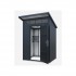Satus 6x4 Premium Powder Coated Steel Shed | Anthracite Grey