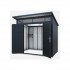 Satus 9x6 Premium Powder Coated Steel Shed | Anthracite Grey