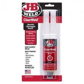Jb Weld Clear Weld Syringe Sets 5 Min 25ml | JBW50112UK