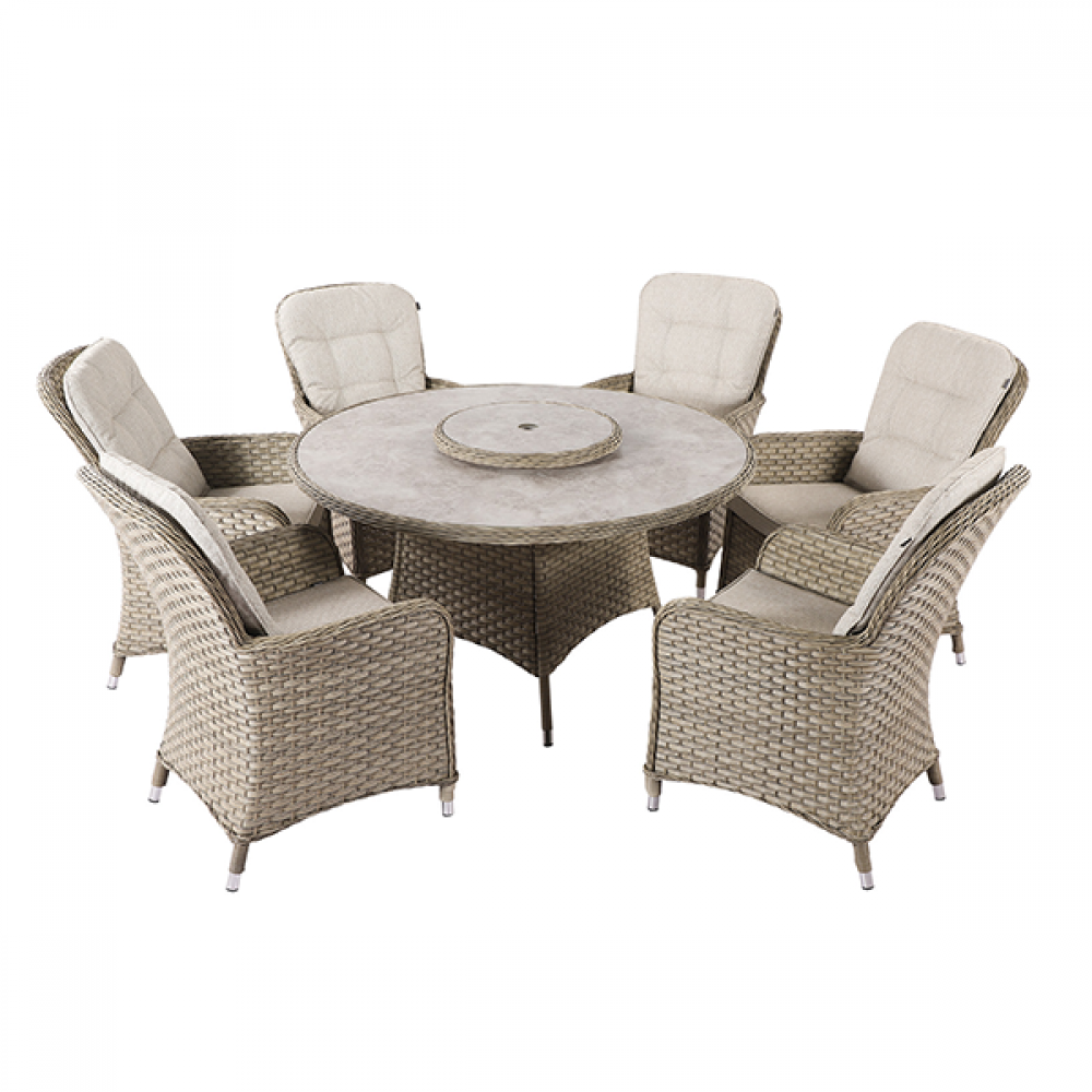 Eton 6 Seat Round Dining Set