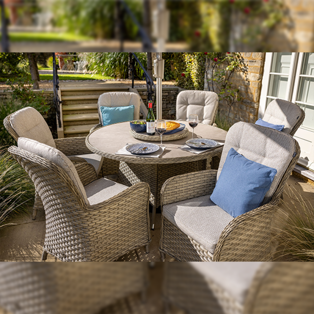 Eton 6 Seat Round Dining Set