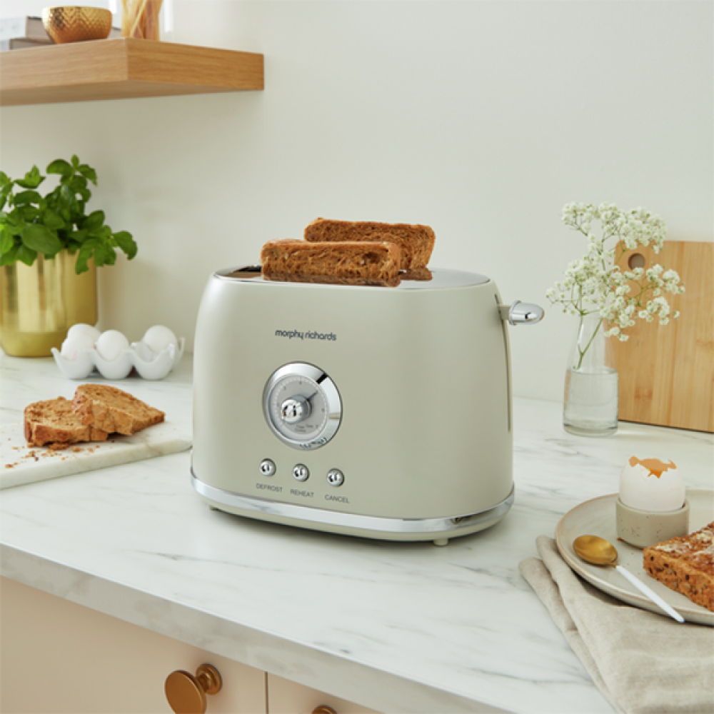 Morphy Richards Colour Boutique Toaster 2 Slice | Porcini Mushroom | 980600