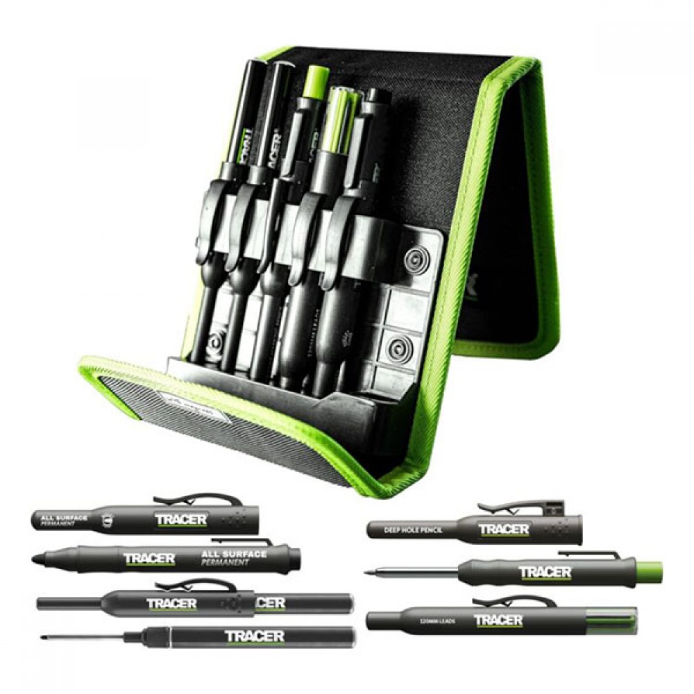 Tracer 5pc Construction Marker Kit Case