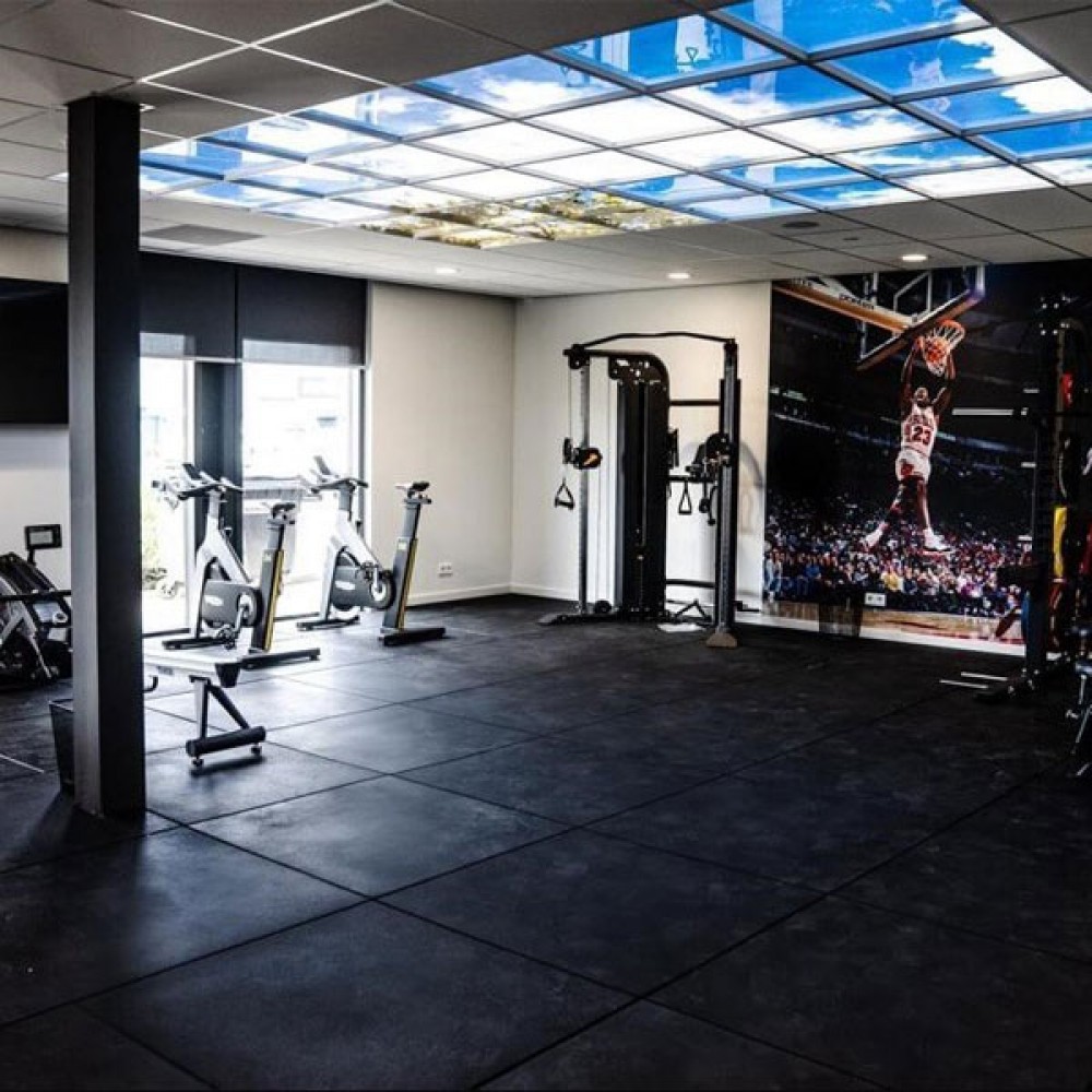 Home Gym Fitness Mat Black | 100cm X 100cm X 15mm