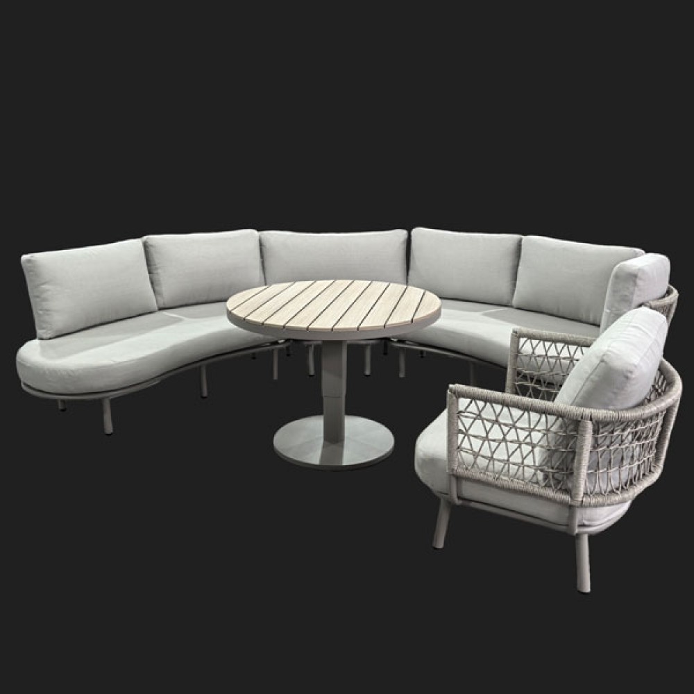 Porto Casual Dining Set with Lounge Chair