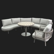 Porto Casual Dining Set with Lounge Chair