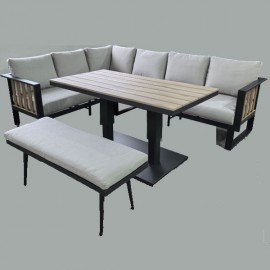 Sicily Corner Lounge Set with Cover