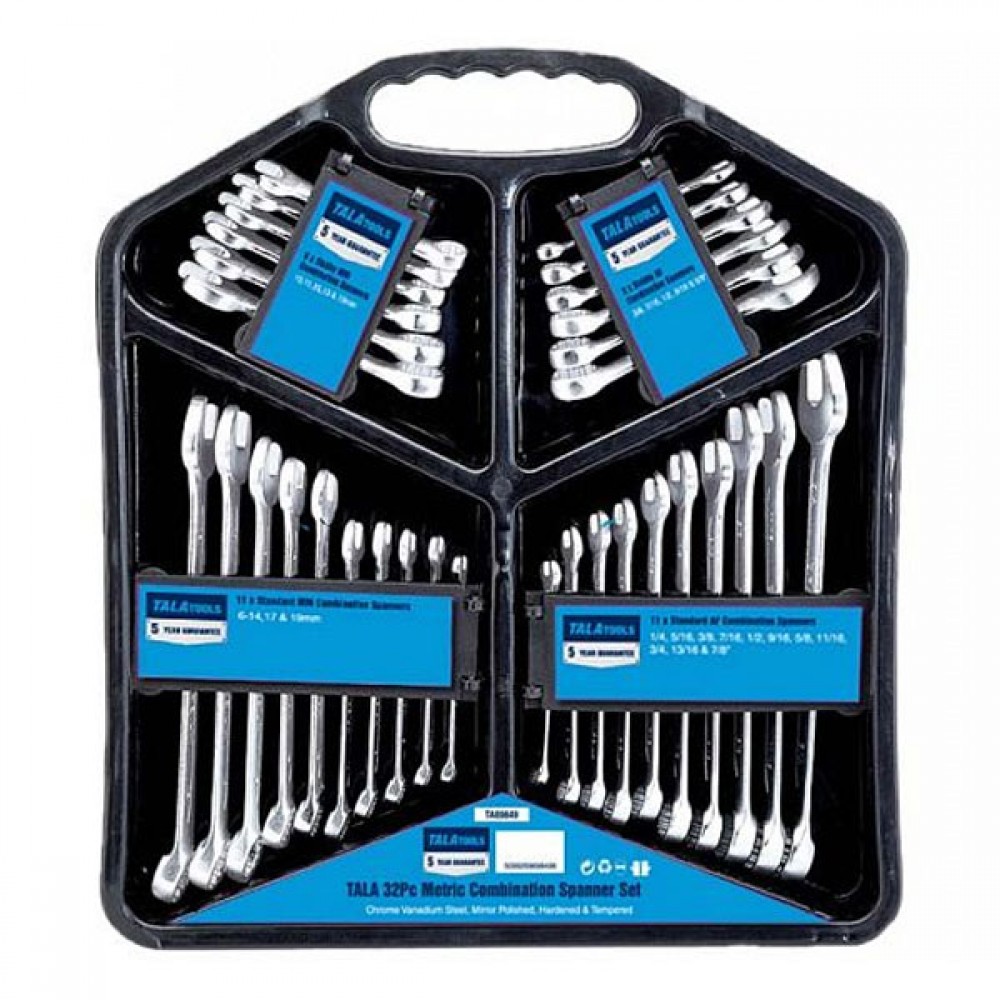 Tala 32 Piece Combination Spanner Set
