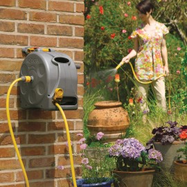 Hozelock 2 In 1 Compact Hose Reel 25m | HOZ2415