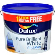 Dulux Vinyl Matt | Brilliant White | 11 Litre