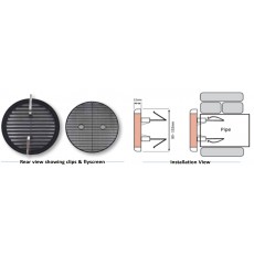 Tiger White Grille Vent With Flyscreen|Round 