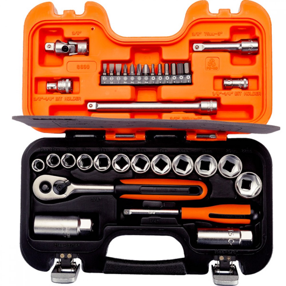 Bahco 34pce 3/8in Socket Set | BAHS330