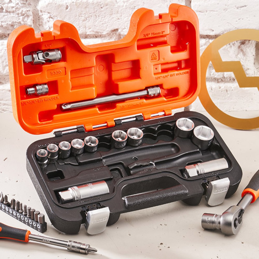 Bahco 34pce 3/8in Socket Set | BAHS330