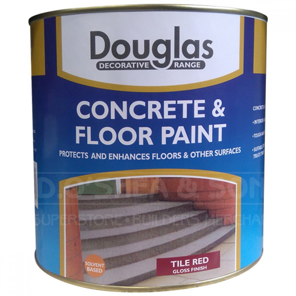 Douglas 2.5 Ltr Concrete & Floor Paint Red