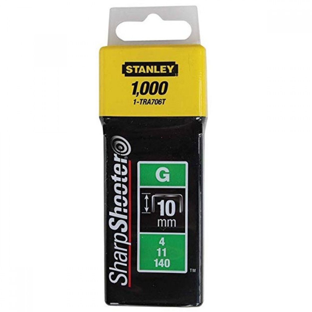 Stanley 10mm Heavy Duty Staples | 1000 | Type G