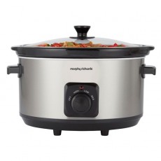 Morphy Richards Brushed Stainless Steel 6.5 Litre Slow Cooker | 461013