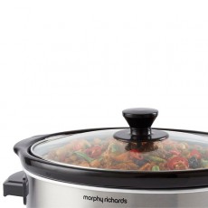 Morphy Richards Brushed Stainless Steel 6.5 Litre Slow Cooker | 461013