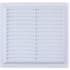 Tiger Map Fixed Louver Vent|9x9|White
