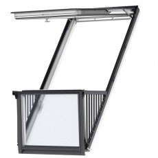 Velux CABRIO Double Balcony Window | White Painted | For Tile | GDL SK0W224