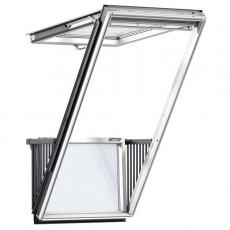 Velux CABRIO Single Balcony Window | White Painted | For Tile | GDL SD0W001