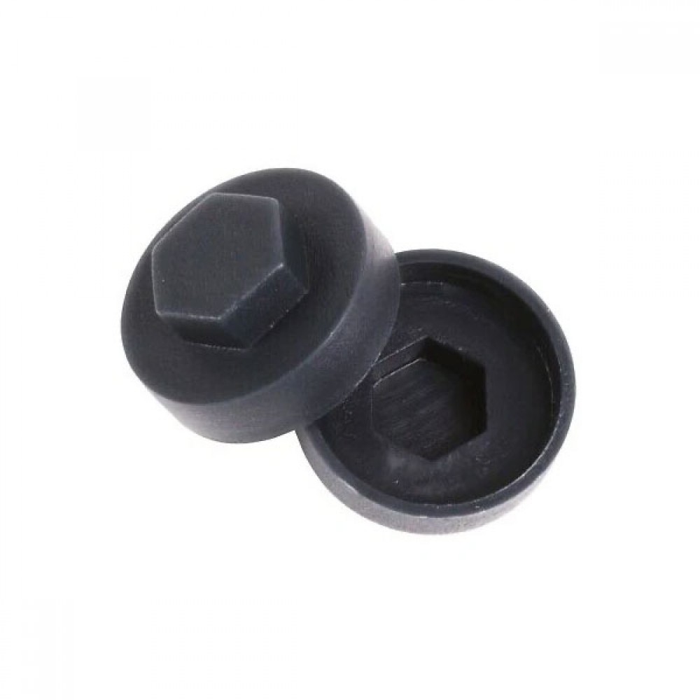 Mak Slate Black Caps | Bag Of 100