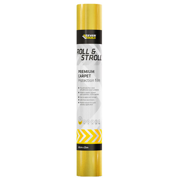 Everbuild Roll & Stroll Premium Carpet Protector | 600mm X75mt | 484946