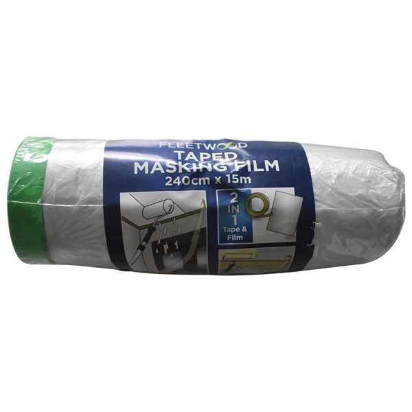Fleetwood Pre Taped Masking Film 240cm X 15m |tapp240