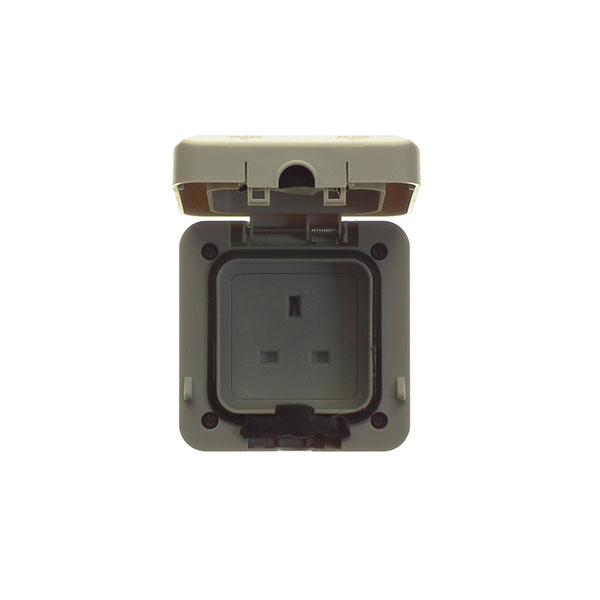 Powermaster 1 Gang Outdoor Socket IP66 | 1709-12