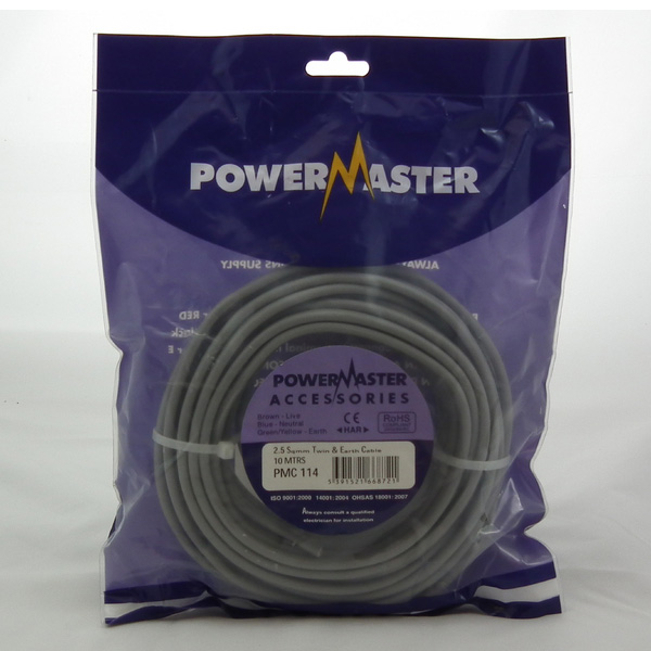 Powermaster 2.5sq 10m Twin & Earth Cable | 1764-38
