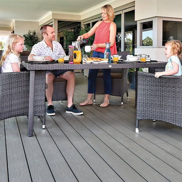 Ultrashield Composite Decking Board | Silver Grey | 138 X 23mm X 3.6m